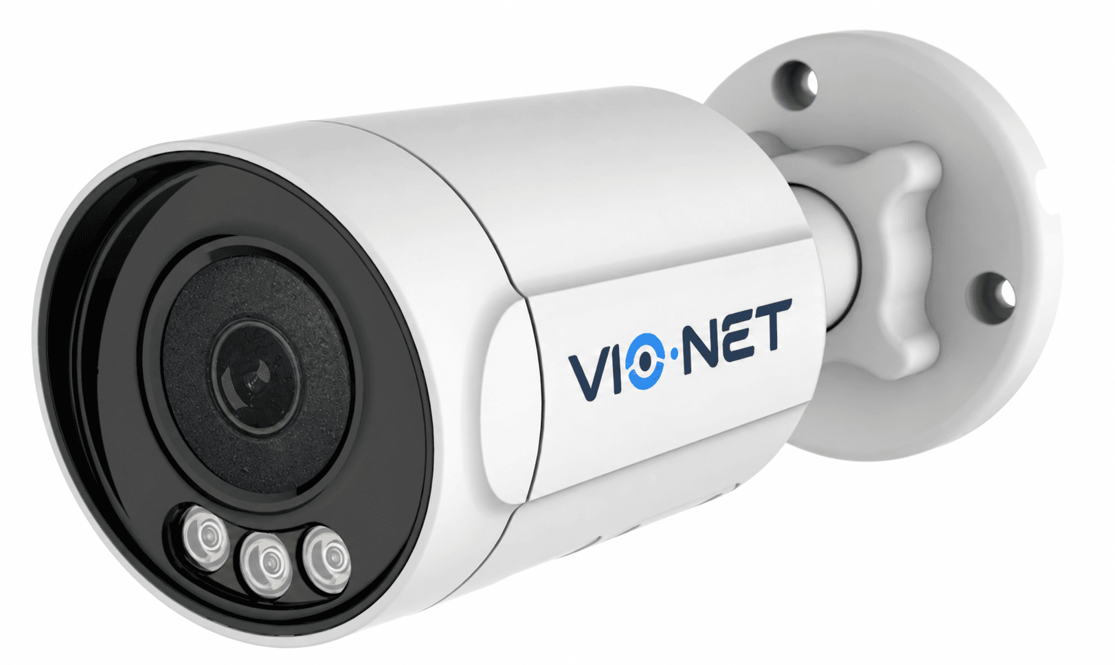 Imagen ilustrativa de camara bullet AI VIO-NET con logo aplicado